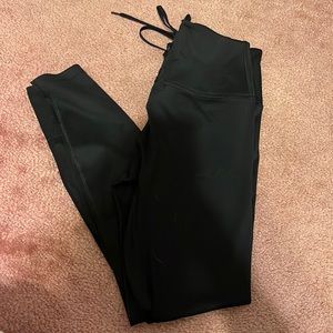 NWOT PINK Black Leggings